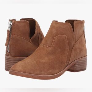 Dolce Vita Titus Ankle Boot Brown Suede Size 7.5 New